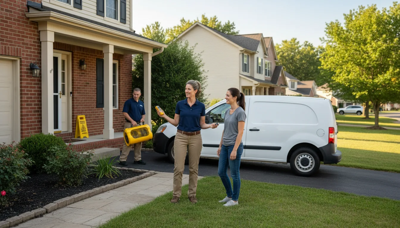 Residential water damage restoration in Shannon, NC